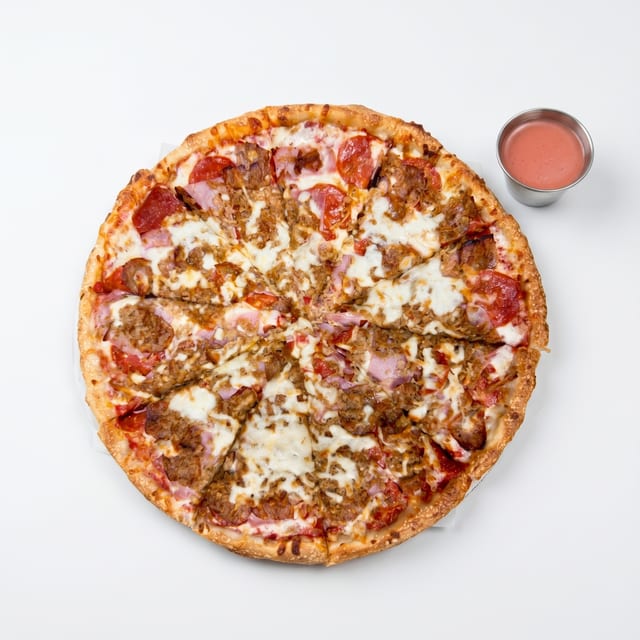 All Meat Pizza.